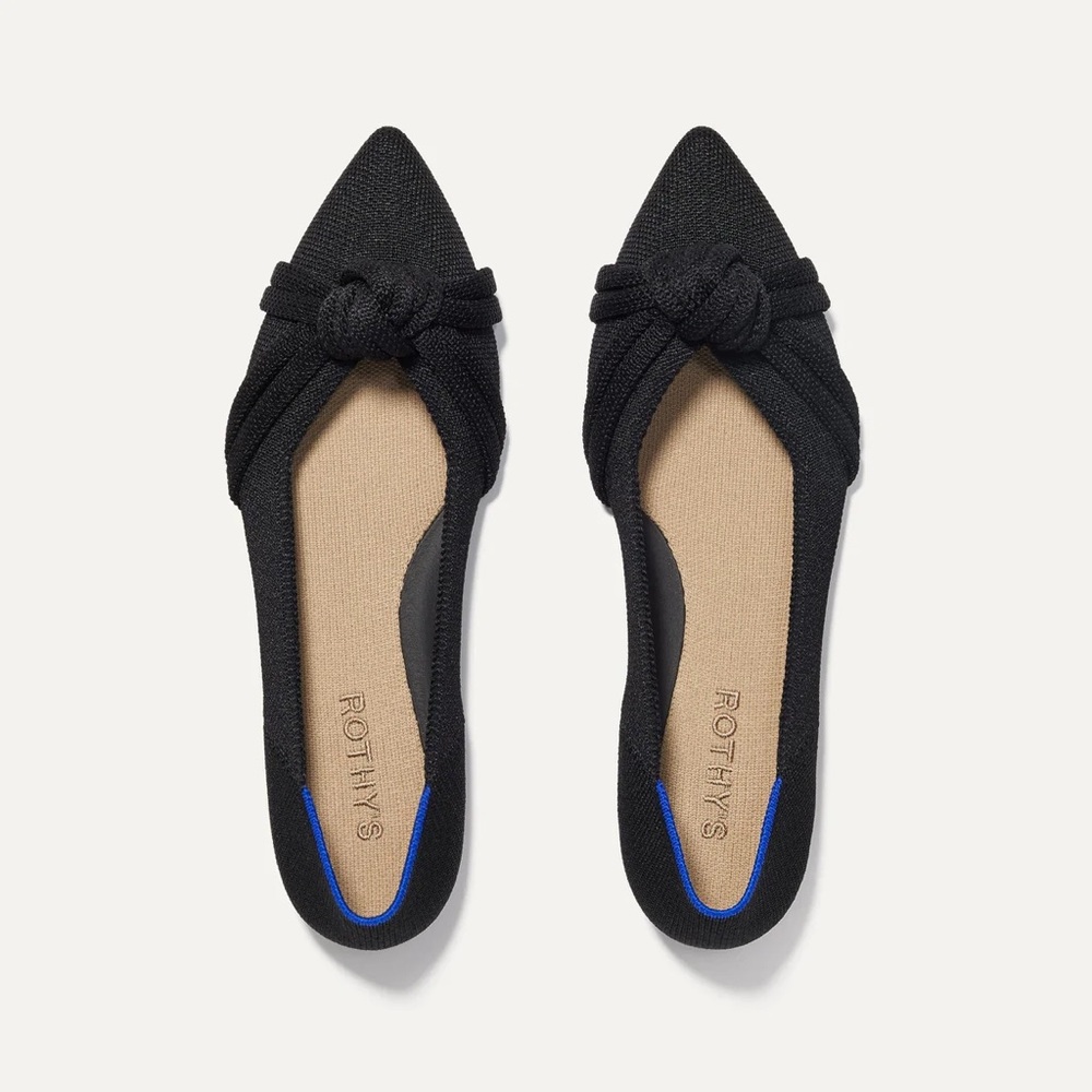 Black Rothys Flats “The Knot Point II”